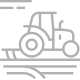 tractor in field icon
