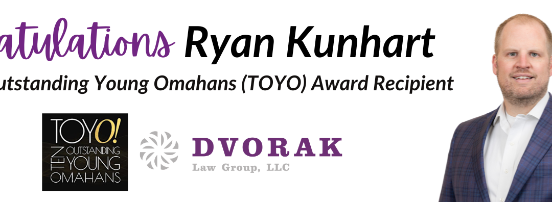 Partner Ryan Kunhart Honored as one of “Ten Outstanding Young Omahans”