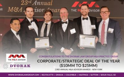 Dvorak Law Group Wins Two M&A Deal Awards in New York City